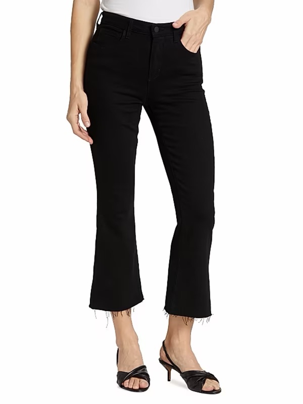 L'AGENCE Kendra High-Rise Cropped Jeans Size 24